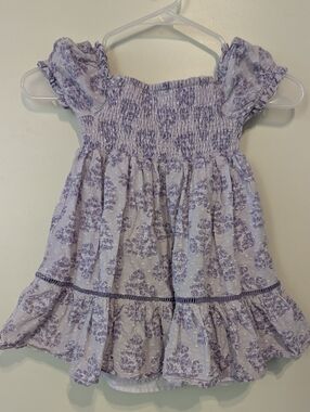 Joie Toddler Girl Dress-Size 3T-Purple Floral-Short Sleeves